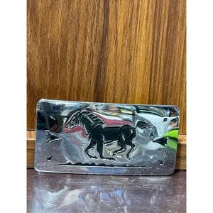 Chambers Belt Company Carved Running Horse  Belt Buckle